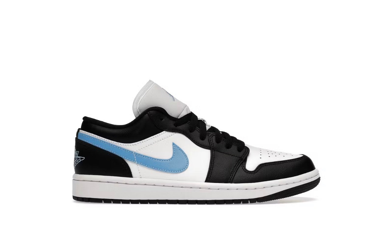 Jordan 1 Low Black University Blue White (W)
