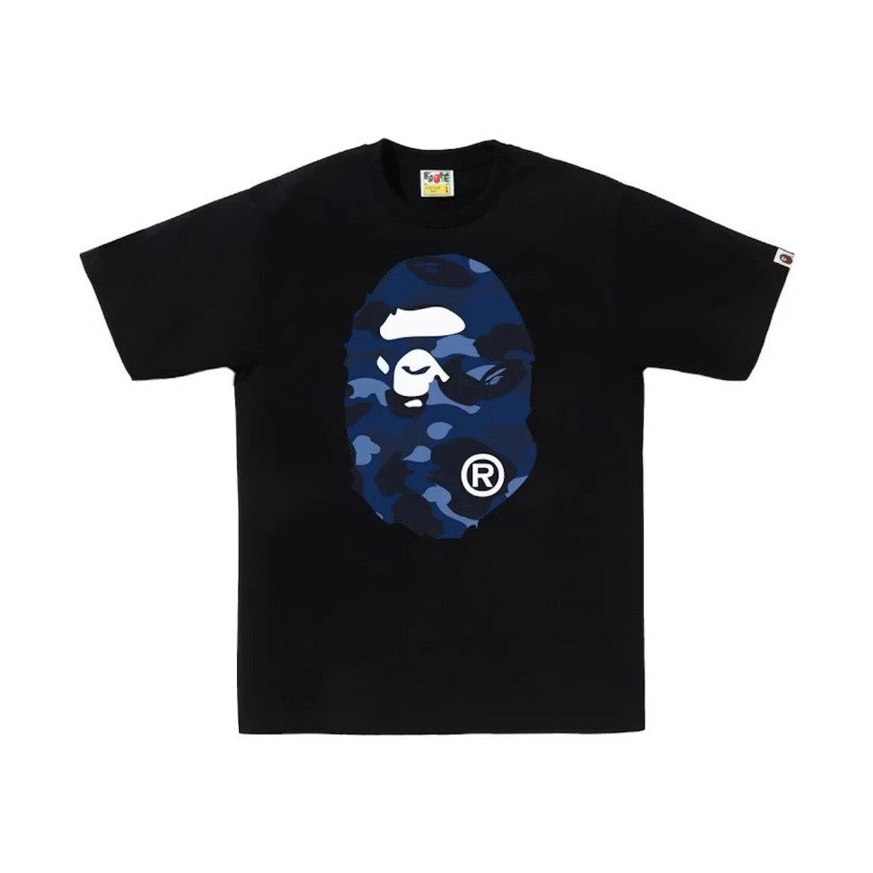 BAPE Color Camo Big Ape Head Tee Black/Navy