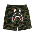 BAPE Camo Shark Sweat Shorts Green