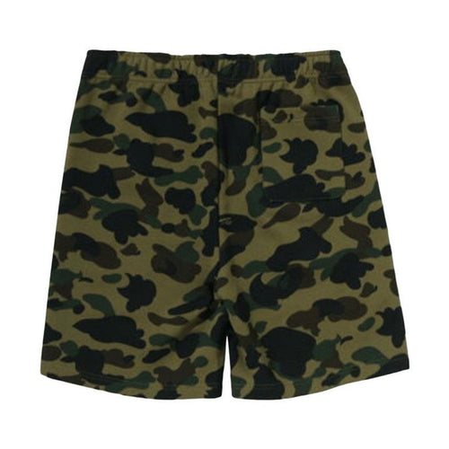 BAPE Camo Shark Sweat Shorts Green