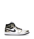 Jordan 1 Mid  Metallic Gold Black White