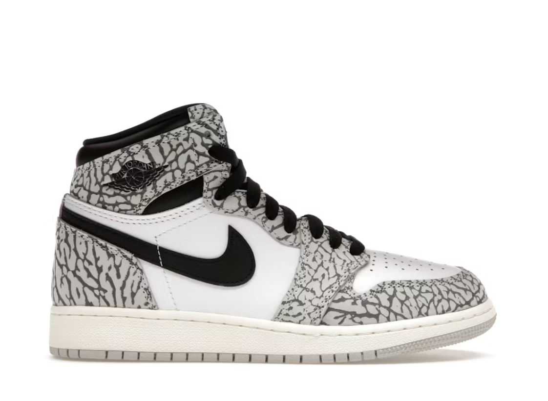 Jordan 1 Retro High OG White Cement (GS)