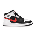 Jordan 1 Mid White Black Chile Red (GS)