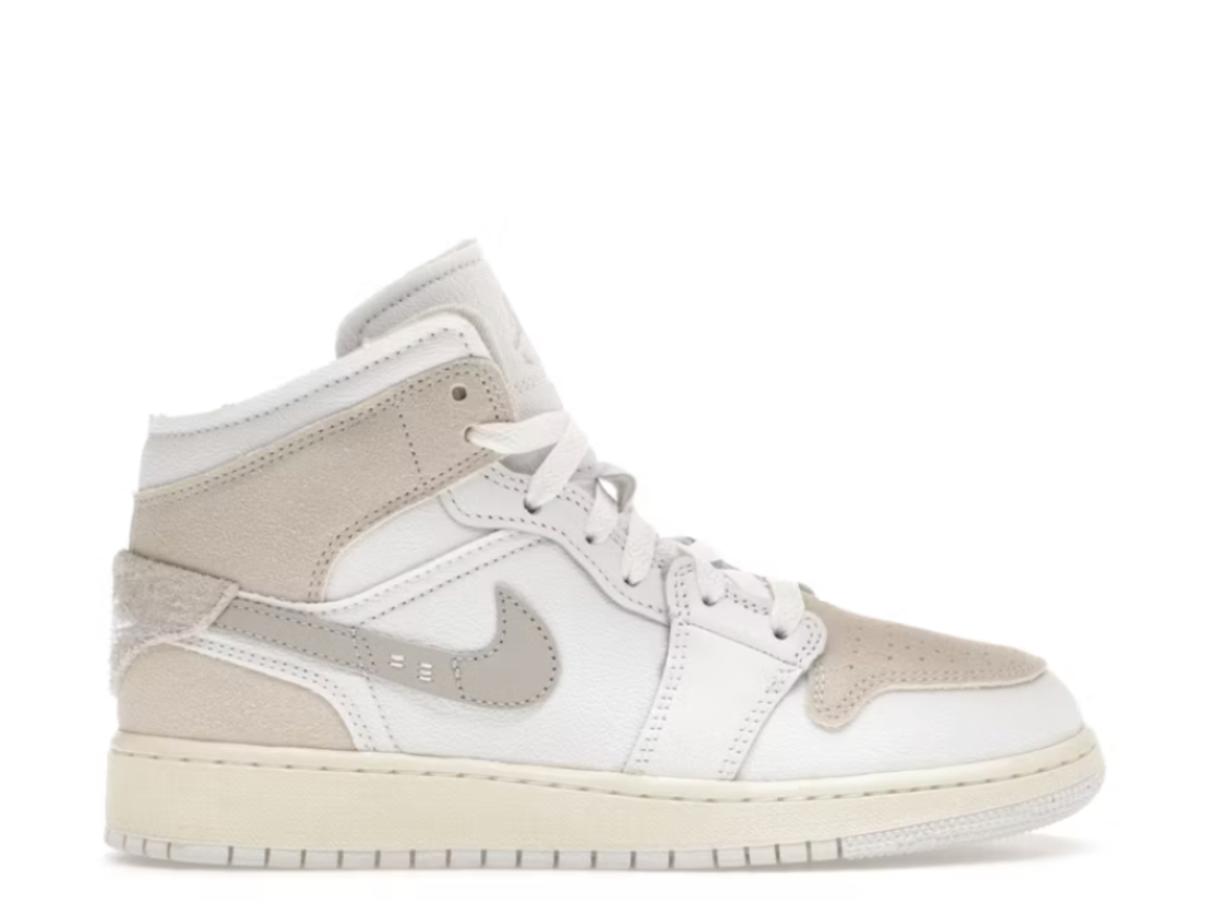 Jordan 1 Mid SE Craft Inside Out Tech Grey (GS)